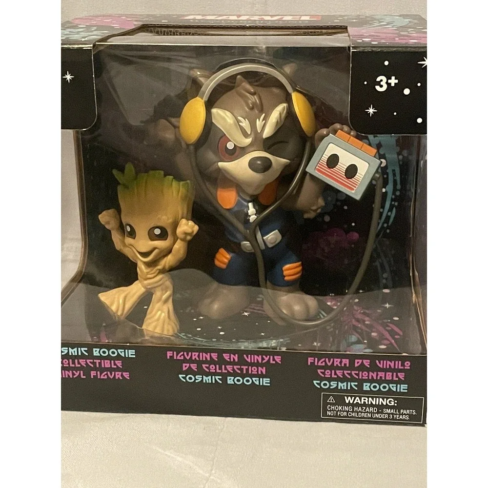 NEW Disney Parks WonderGround Maria Stuckey Cosmic Boogie Rocket & Groot Figures
